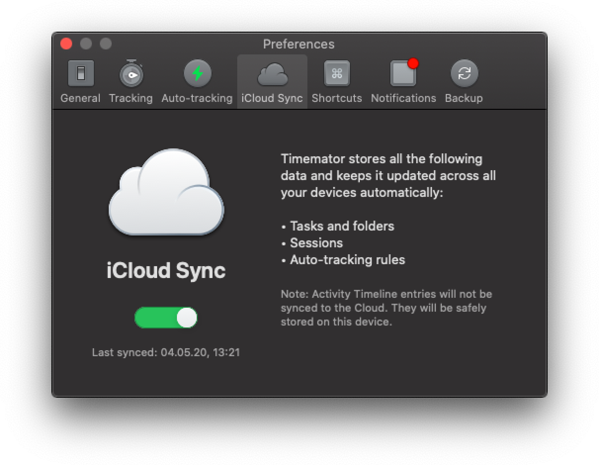 sync folders pro icloud